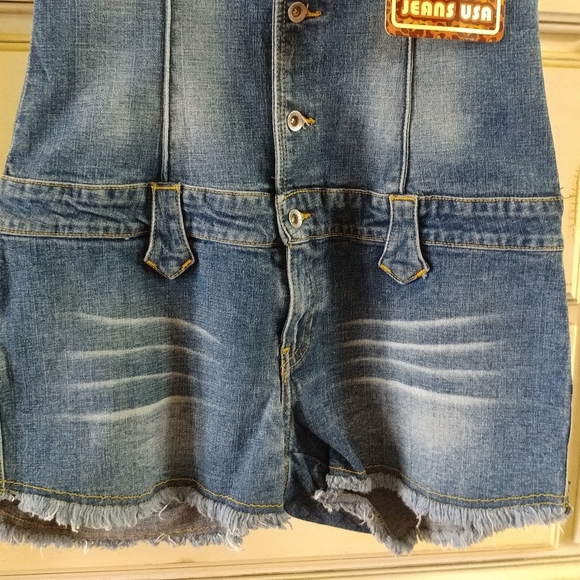 ◀ SOLD ▶JNCO Vintage Jean Jumpsuit Romper - Picture 5 of 16